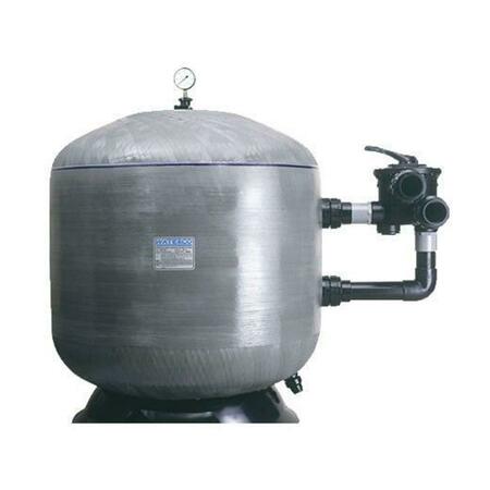 HANDS ON 18 in. 58 PSI HRV NSF Approved Fiberglass Side Mount Sand Filter with 2 in. Bulkhead Connection HA3280112